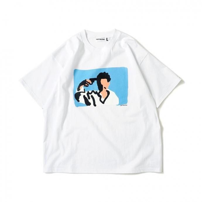 COTTON PAN / 夏休み（朝日） 半袖Tシャツ - WHITE ホワイト | COTTON PAN
