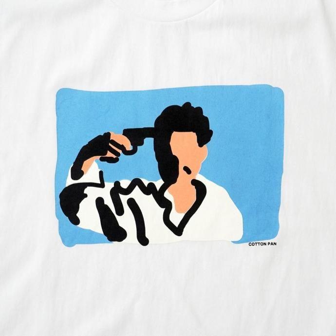 COTTON PAN / 夏休み（朝日） 半袖Tシャツ - WHITE ホワイト | COTTON PAN | 02