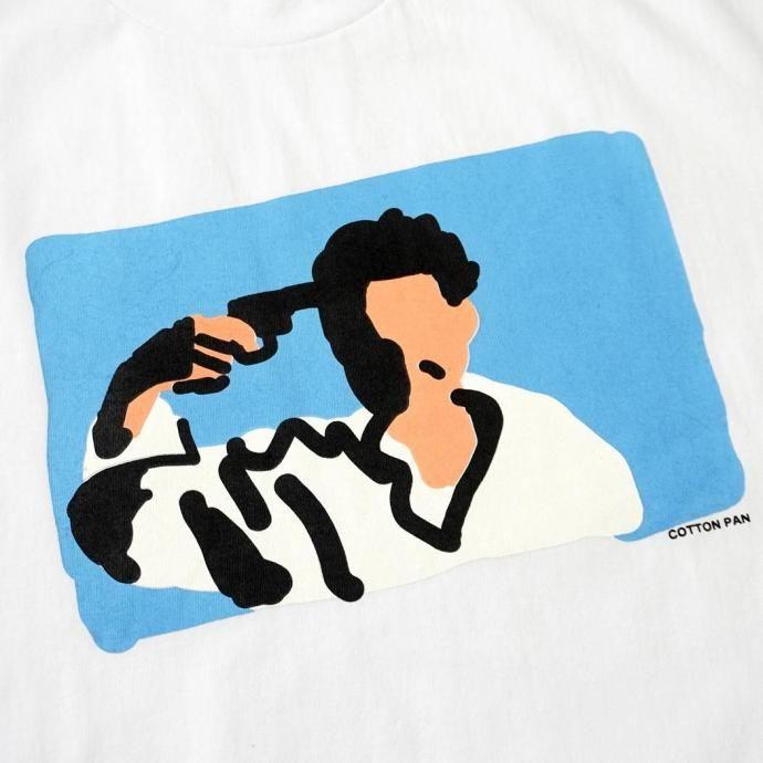 COTTON PAN / 夏休み（朝日） 半袖Tシャツ - WHITE ホワイト | COTTON PAN | 04