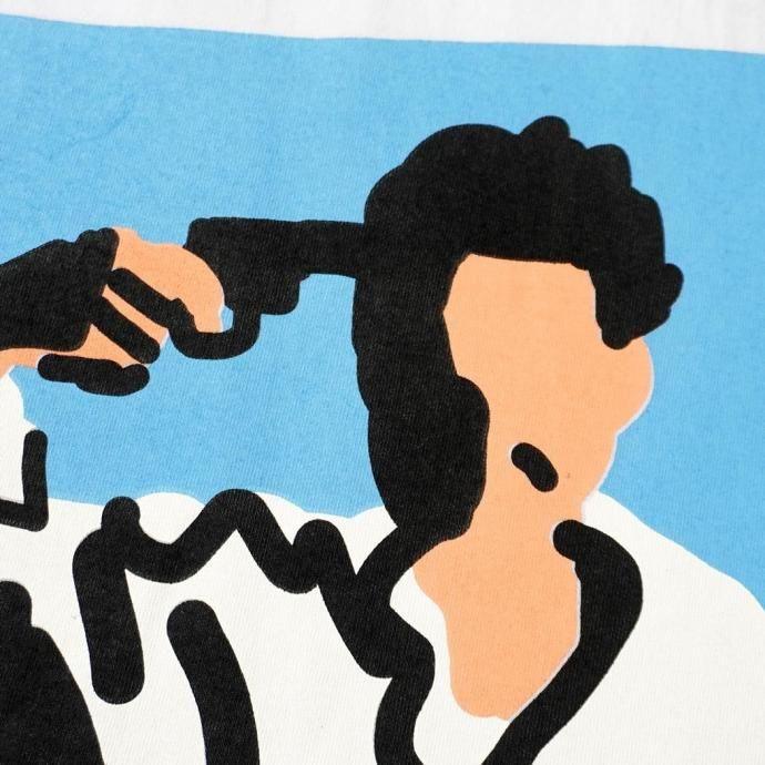 COTTON PAN / 夏休み（朝日） 半袖Tシャツ - WHITE ホワイト | COTTON PAN | 05