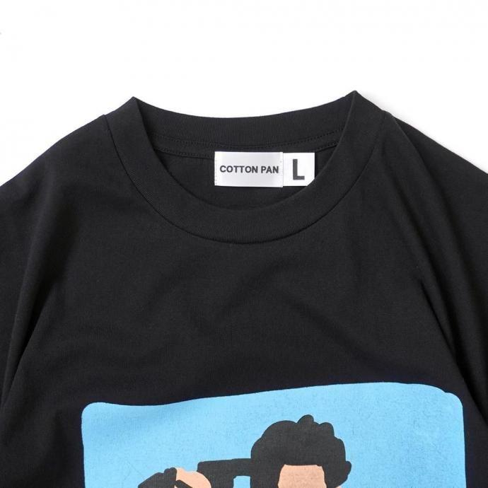 COTTON PAN / 夏休み（朝日） 半袖Tシャツ - BLACK ブラック | COTTON PAN | 03