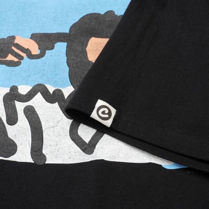 COTTON PAN / 夏休み（朝日） 半袖Tシャツ - BLACK ブラック | COTTON PAN | 06