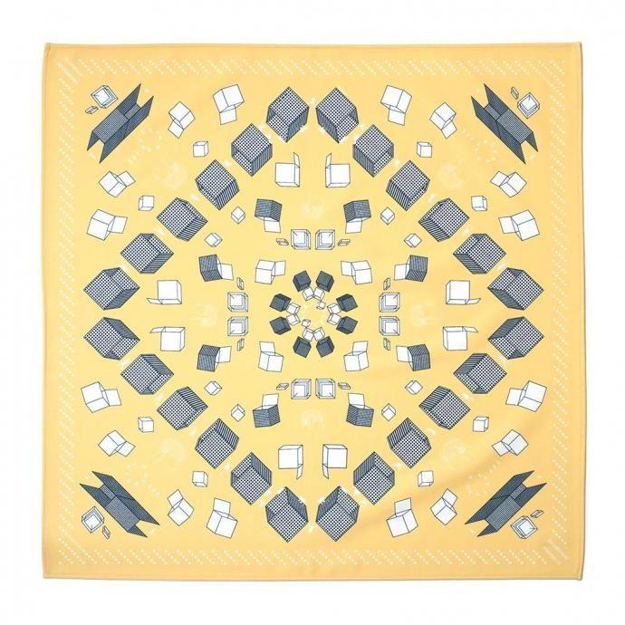 O- オー / BANDANA O-S-27 バンダナ - Yellow イエロー レイチョウルイラボ |  | 01