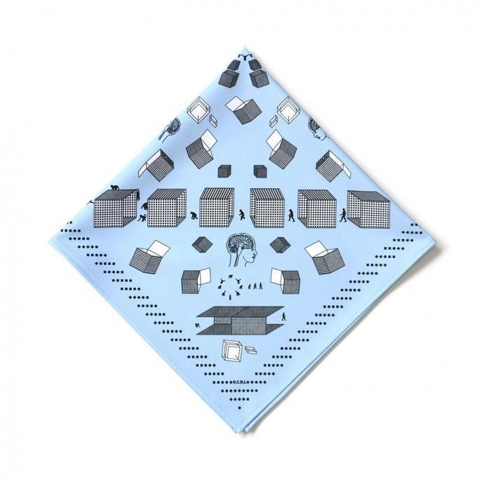 O- オー / BANDANA O-S-27 バンダナ - Saxe Blue サックスブルー レイチョウルイラボ | 