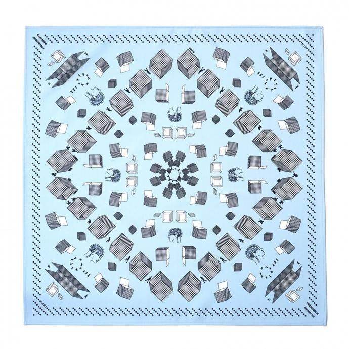 O- オー / BANDANA O-S-27 バンダナ - Saxe Blue サックスブルー レイチョウルイラボ |  | 01