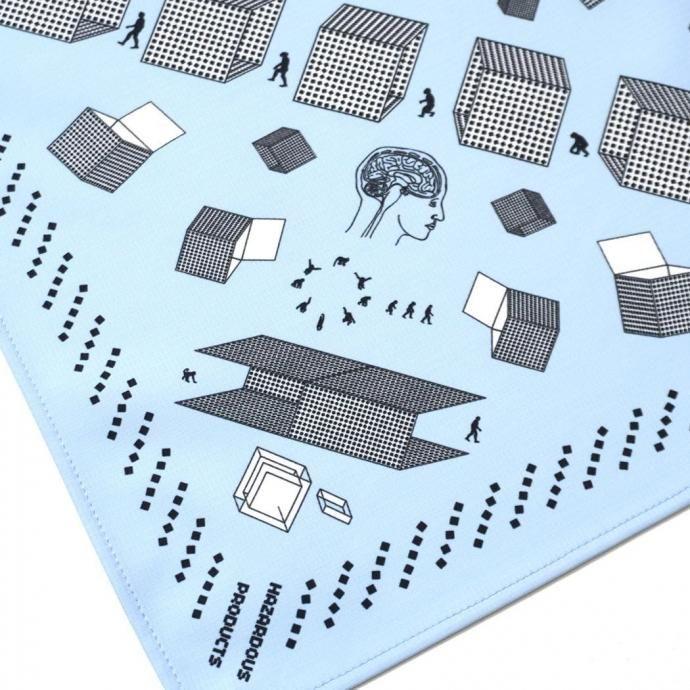 O- オー / BANDANA O-S-27 バンダナ - Saxe Blue サックスブルー レイチョウルイラボ |  | 02