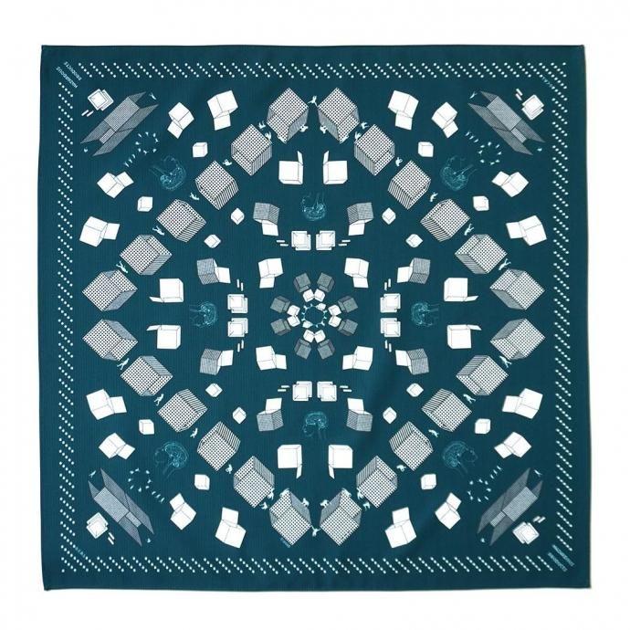 O- オー / BANDANA O-S-27 バンダナ - Green グリーン レイチョウルイラボ |  | 01