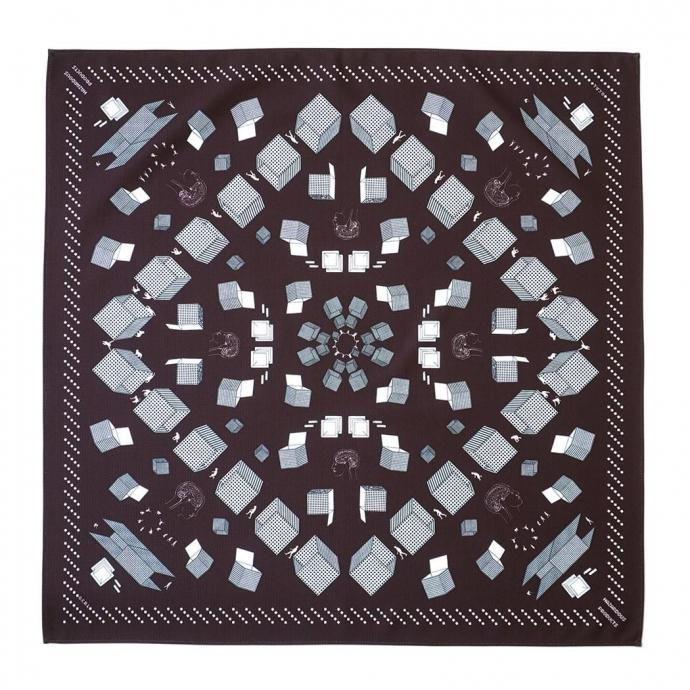 O- オー / BANDANA O-S-27 バンダナ - D.Brown ダークブラウン レイチョウルイラボ |  | 01