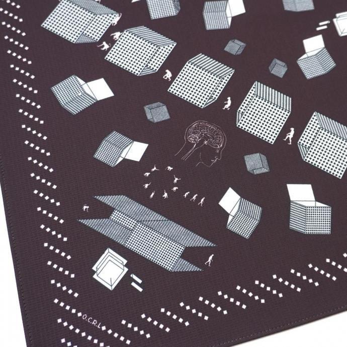 O- オー / BANDANA O-S-27 バンダナ - D.Brown ダークブラウン レイチョウルイラボ |  | 02