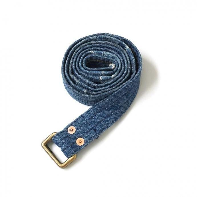 Hexico / CUSTOM W RING BELT - USED 501 MADE IN U.S.A. リメイクデニムベルト 01 | Hexico