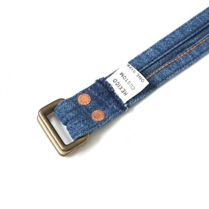 Hexico / CUSTOM W RING BELT - USED 501 MADE IN U.S.A. リメイクデニムベルト 01 | Hexico | 06