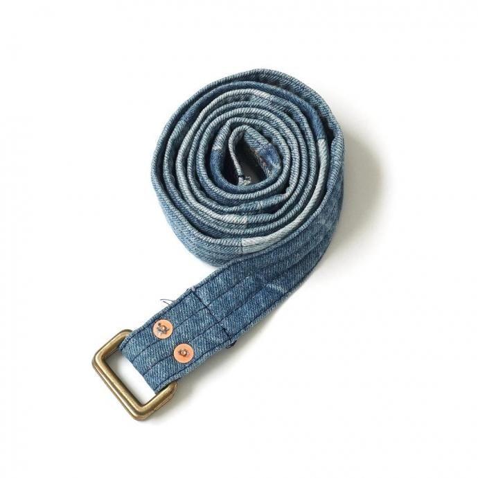 Hexico / CUSTOM W RING BELT - USED 501 MADE IN U.S.A. リメイクデニムベルト 02 | Hexico