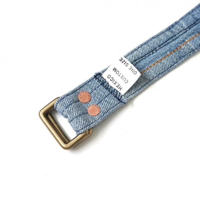 Hexico / CUSTOM W RING BELT - USED 501 MADE IN U.S.A. リメイクデニムベルト 03 | Hexico | 06