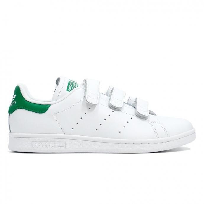 adidas / STAN SMITH CF アディダス スタンスミス コンフォート ホワイト／ホワイト／グリーン S75187 ストラップ | adidas