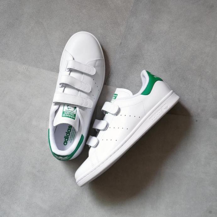 adidas / STAN SMITH CF アディダス スタンスミス コンフォート ホワイト／ホワイト／グリーン S75187 ストラップ | adidas | 01