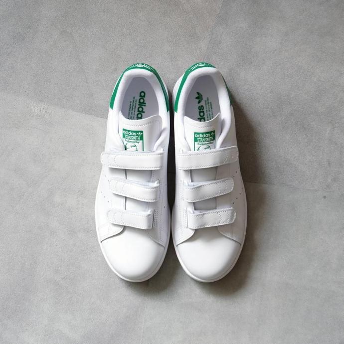 adidas / STAN SMITH CF アディダス スタンスミス コンフォート ホワイト／ホワイト／グリーン S75187 ストラップ | adidas | 02