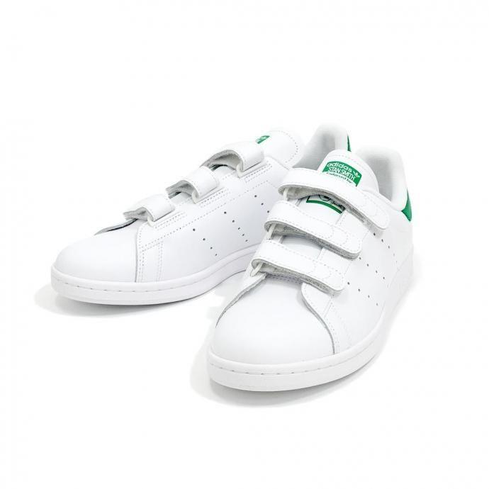 adidas / STAN SMITH CF アディダス スタンスミス コンフォート ホワイト／ホワイト／グリーン S75187 ストラップ | adidas | 04