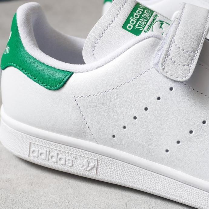adidas / STAN SMITH CF アディダス スタンスミス コンフォート ホワイト／ホワイト／グリーン S75187 ストラップ | adidas | 07