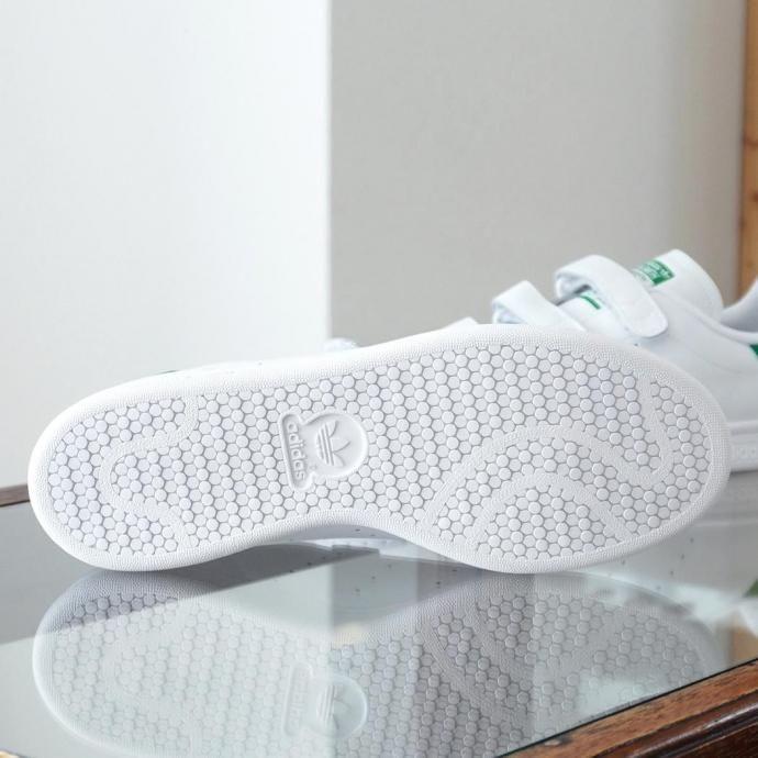 adidas / STAN SMITH CF アディダス スタンスミス コンフォート ホワイト／ホワイト／グリーン S75187 ストラップ | adidas | 09