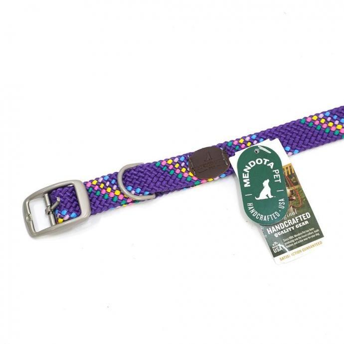 MENDOTA PET / DOUBLE BRAID BELT - Purple Confetti メッシュベルト パープルコンフェッティ アメリカ製 Made in USA |  | 01