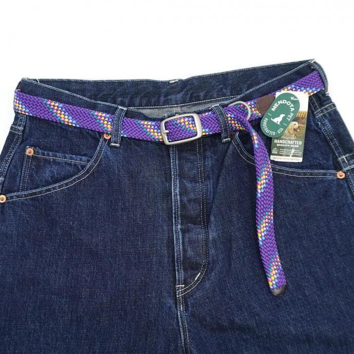 MENDOTA PET / DOUBLE BRAID BELT - Purple Confetti メッシュベルト パープルコンフェッティ アメリカ製 Made in USA |  | 03