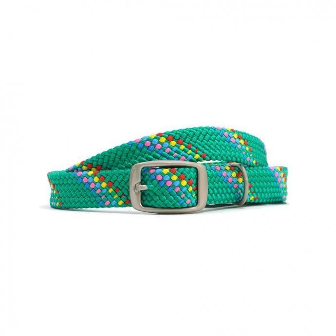 MENDOTA PET / DOUBLE BRAID BELT - Kelly Confetti メッシュベルト ケリーコンフェッティ アメリカ製 Made in USA | 