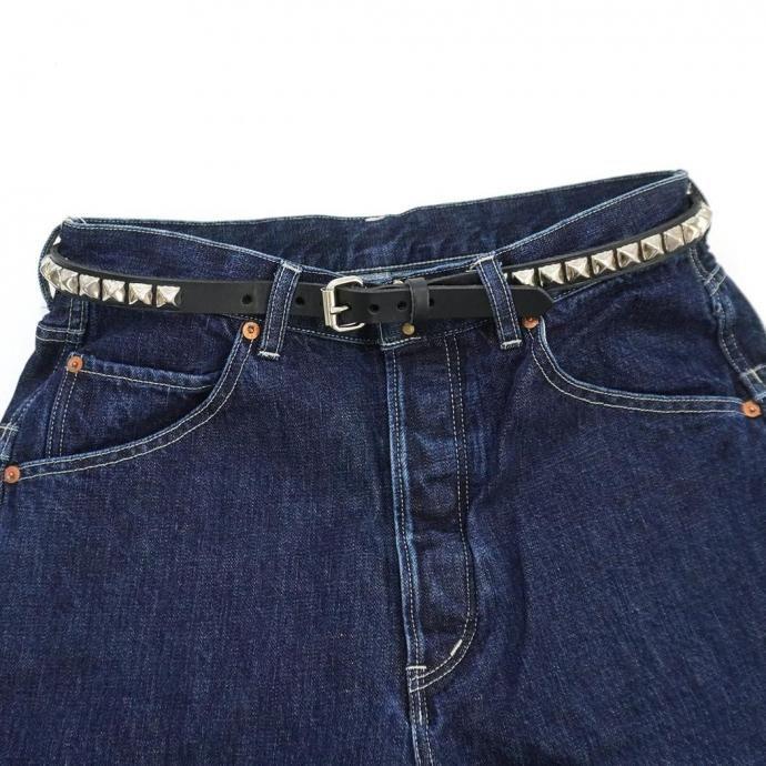 BRACKNEY LEATHER / ピラミッドスタッズベルト 1列 3/4” PYRAMID 1ROW BELT - BLACK 34-204 ブラック アメリカ製 Made in USA |  | 03