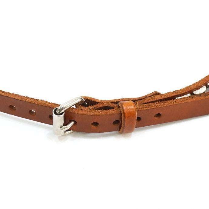 BRACKNEY LEATHER / ピラミッドスタッズベルト 1列 3/4” PYRAMID 1ROW BELT - TAN 34-204 タン アメリカ製 Made in USA |  | 04