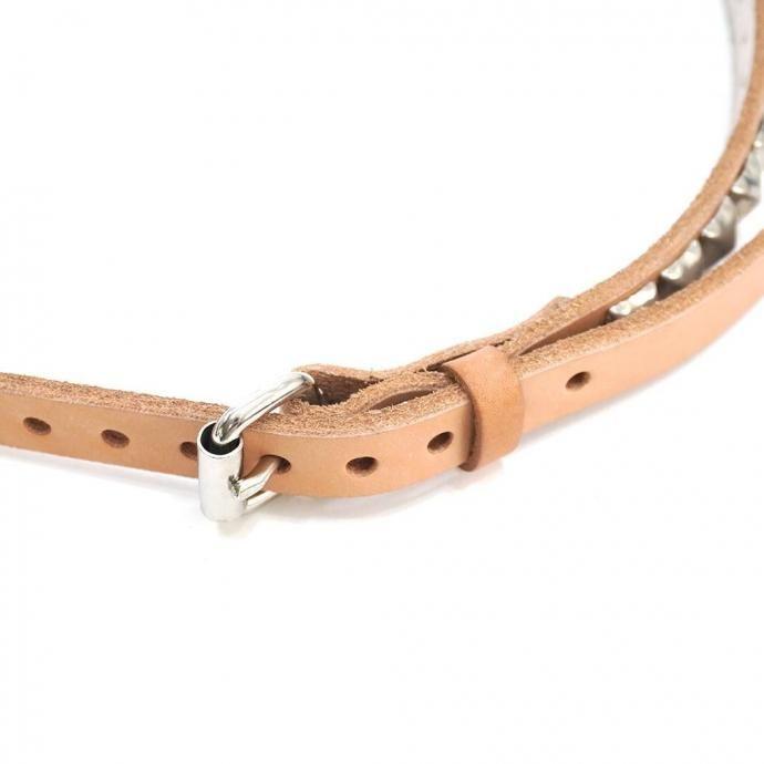 BRACKNEY LEATHER / ピラミッドスタッズベルト 1列 3/4” PYRAMID 1ROW BELT - NATURAL 34-204 ナチュラル アメリカ製 Made in USA |  | 04