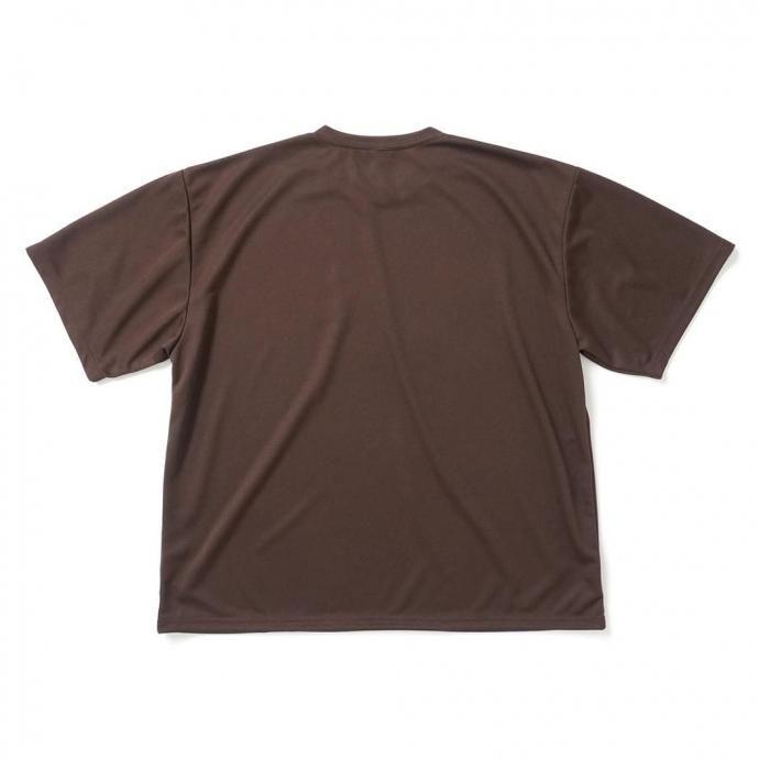 SMOKE T ONE / D-SPORT WEAR / HIGH MOCK DRY TEE - Brown ドライメッシュ 半袖Tシャツ ブラウン |  | 01