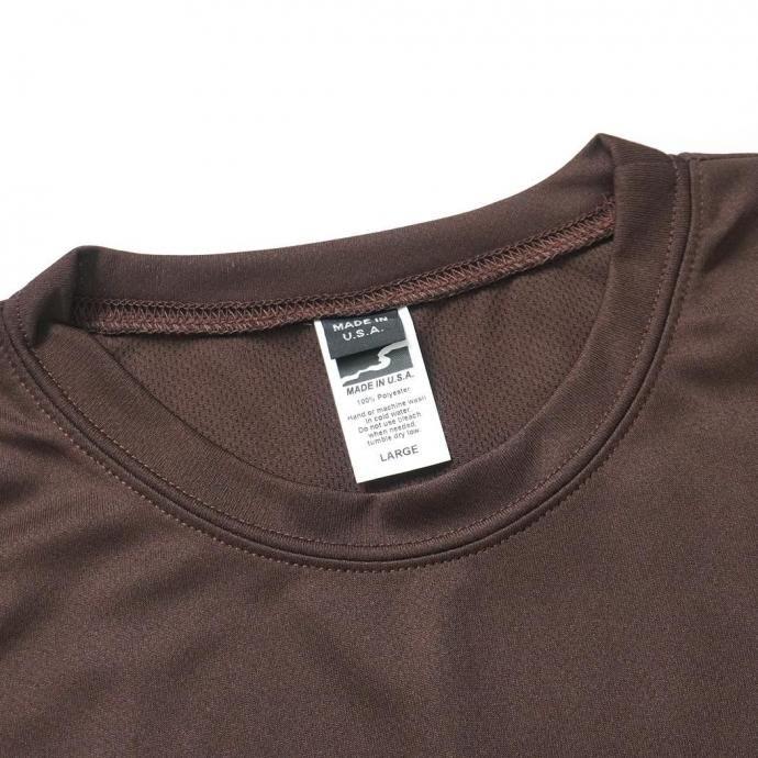 SMOKE T ONE / D-SPORT WEAR / HIGH MOCK DRY TEE - Brown ドライメッシュ 半袖Tシャツ ブラウン |  | 04