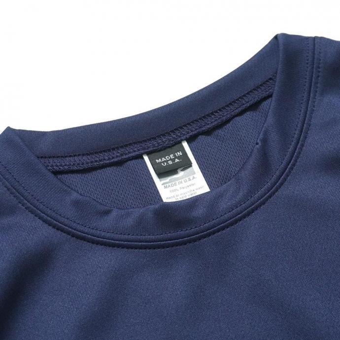 SMOKE T ONE / D-SPORT WEAR / HIGH MOCK DRY TEE - Navy ドライメッシュ 半袖Tシャツ ネイビー |  | 04