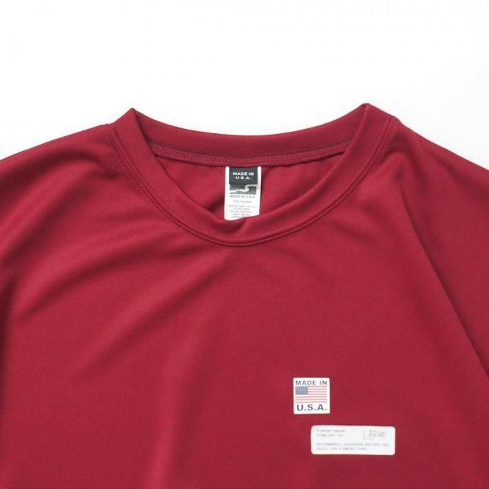 SMOKE T ONE / D-SPORT WEAR / HIGH MOCK DRY TEE - Cardinal ドライメッシュ 半袖Tシャツ カーディナル |  | 02