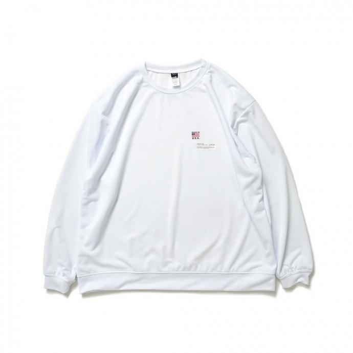 SMOKE T ONE / D-SPORT WEAR / HIGH MOCK DRY SWEATSHIRT - White ドライメッシュ カットソー ホワイト | 