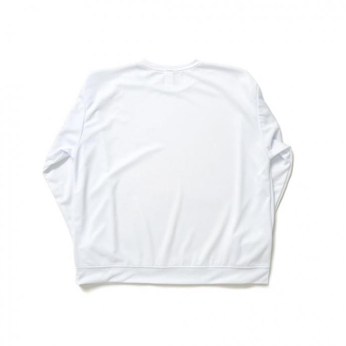 SMOKE T ONE / D-SPORT WEAR / HIGH MOCK DRY SWEATSHIRT - White ドライメッシュ カットソー ホワイト |  | 01