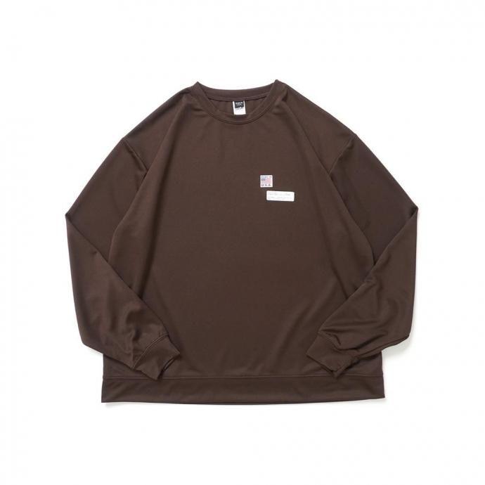 SMOKE T ONE / D-SPORT WEAR / HIGH MOCK DRY SWEATSHIRT - Brown ドライメッシュ カットソー ブラウン | 