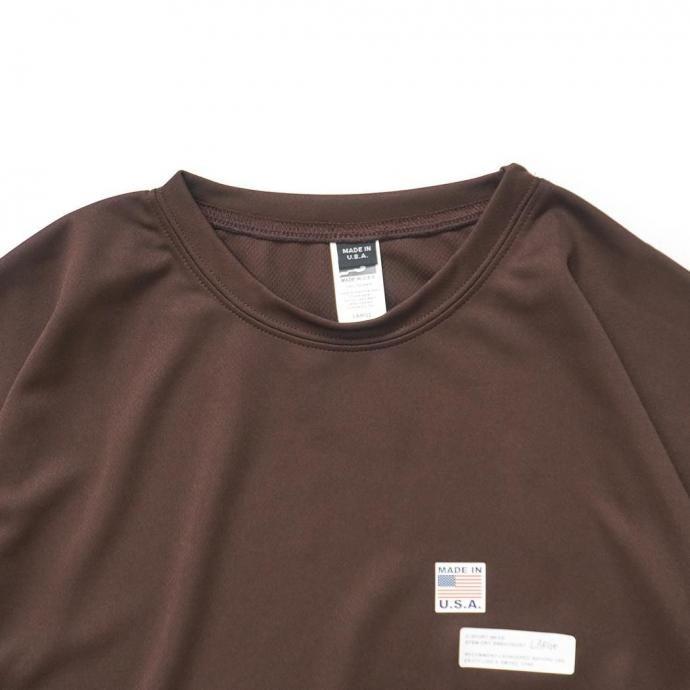SMOKE T ONE / D-SPORT WEAR / HIGH MOCK DRY SWEATSHIRT - Brown ドライメッシュ カットソー ブラウン |  | 02