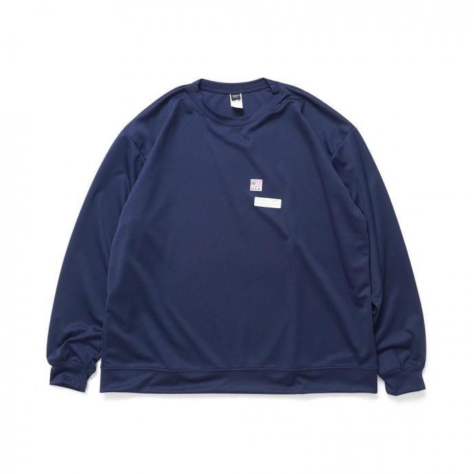 SMOKE T ONE / D-SPORT WEAR / HIGH MOCK DRY SWEATSHIRT - Navy ドライメッシュ カットソー ネイビー | 