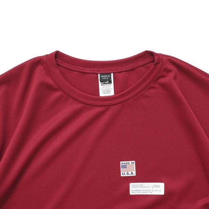 SMOKE T ONE / D-SPORT WEAR / HIGH MOCK DRY SWEATSHIRT - Cardinal ドライメッシュ カットソー カーディナル |  | 02