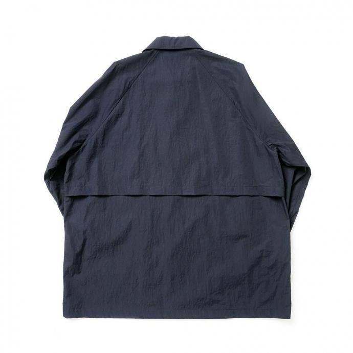 STILL BY HAND スティルバイハンド / CO01253 - DARK NAVY ナイロン ハーフコート | STILL BY HAND | 01