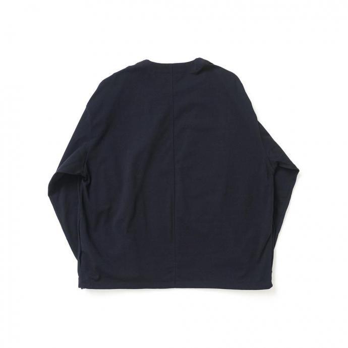 STILL BY HAND スティルバイハンド / CS07253 - BLACK NAVY ミックスカラー ボタンレスカーディガン | STILL BY HAND | 01