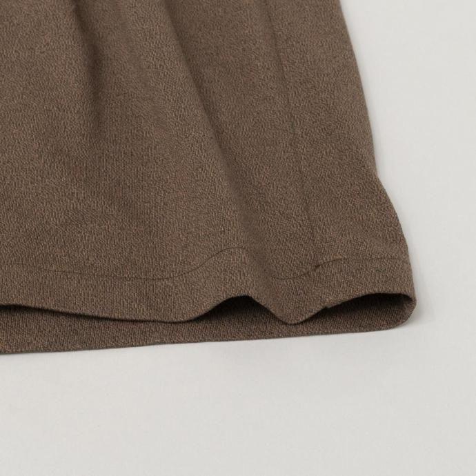 STILL BY HAND スティルバイハンド / CS06253 - DUSTY BROWN ミックスカラー ハイネックTシャツ | STILL BY HAND | 03