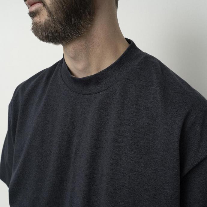 STILL BY HAND スティルバイハンド / CS06253 - DUSTY BROWN ミックスカラー ハイネックTシャツ | STILL BY HAND | 05