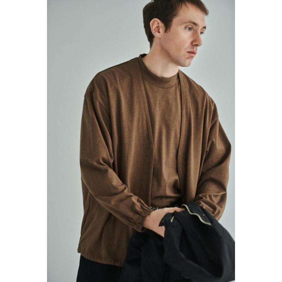 STILL BY HAND スティルバイハンド / CS06253 - DUSTY BROWN ミックスカラー ハイネックTシャツ | STILL BY HAND | 09