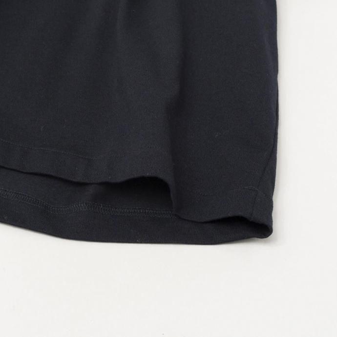 STILL BY HAND スティルバイハンド / CS06253 - BLACK NAVY ミックスカラー ハイネックTシャツ | STILL BY HAND | 03