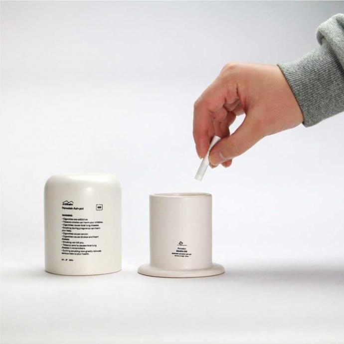 ANAheim Porcelain Ash-Pot - Ivory アナハイム ポーセリン アッシュポット |  | 01