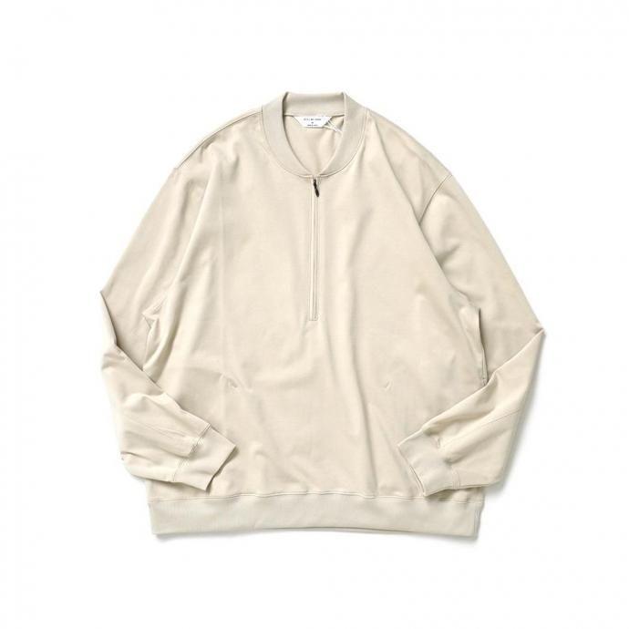 STILL BY HAND スティルバイハンド / CS01253 - LIGHT BEIGE ジップアップ コットンジャンパー | STILL BY HAND