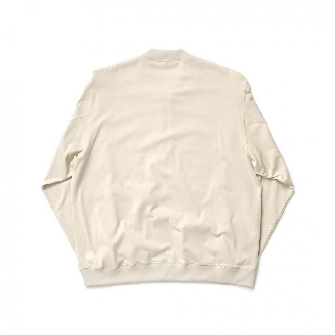 STILL BY HAND スティルバイハンド / CS01253 - LIGHT BEIGE ジップアップ コットンジャンパー | STILL BY HAND | 01