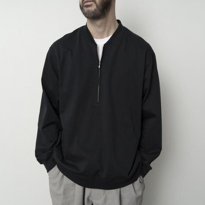 STILL BY HAND スティルバイハンド / CS01253 - SLATE GREY ジップアップ コットンジャンパー | STILL BY HAND | 04