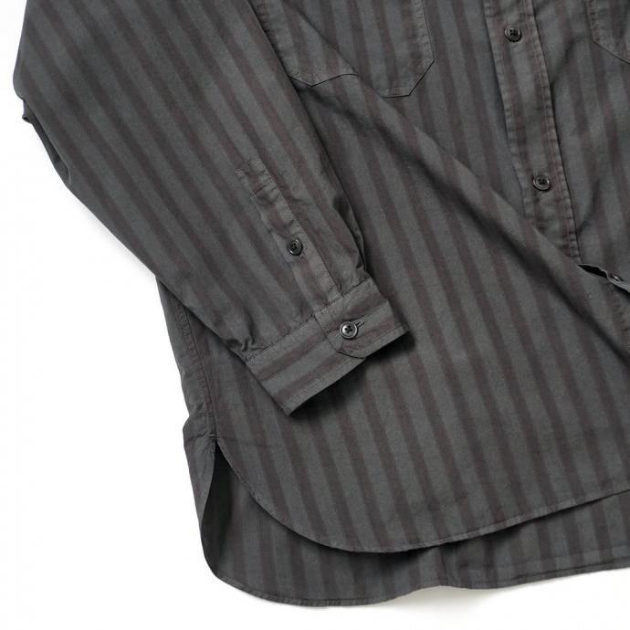 kontor / KON-SH03253 - CHARCOAL 製品染めストライプシャツ |  | 03